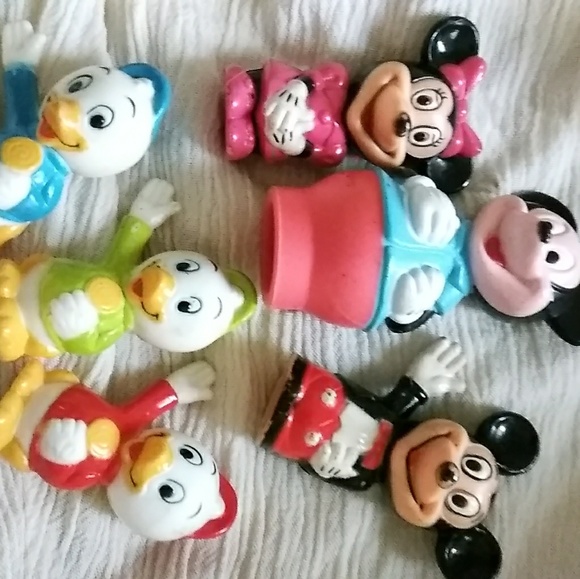 Vintage Disney Productions Pencil Toppers RARE - Picture 1 of 2